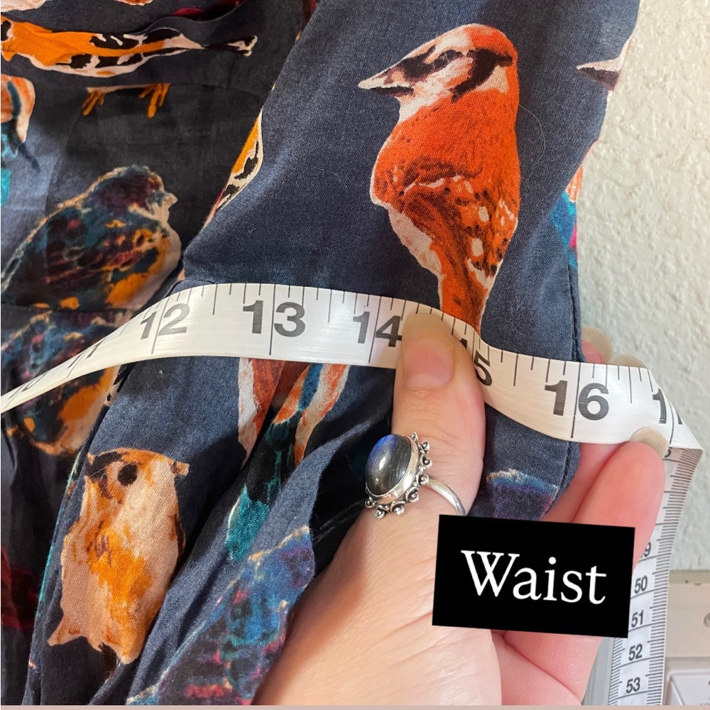 Anthropologie Strapless Native Birds Dress - Picture 8 of 13